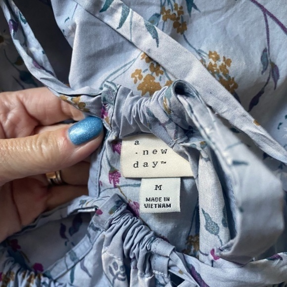 A New Day Tiered Light Blue Dress - Picture 4 of 11